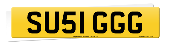 Registration number SU51 GGG